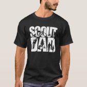 Vader Camping Scout Moeder Kampvuur Mannen T-shirt (Voorkant)