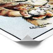 Vader Cat Holding a Kitten, Louis Wain Poster (Hoek)