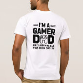 Vader Dag Gamer Dad T-Shirt Design (Achterkant)