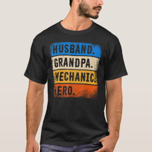 Vader Dag monteur Echtgenoot Opa monteur Held T-shirt