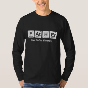 Vader De edele-elementen Periodiek Tafel Grappige  T-shirt