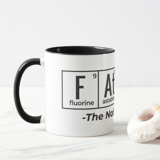 Vader de Noble Element Fathers Day Science Geek Mok (Met donut)