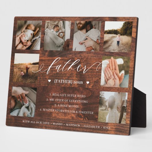 Vader Dictionary Definition Hood Photo Collage Fotoplaat (Zijkant)