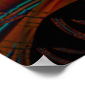 Vader Digital Abstracte Art Poster (Hoek)