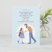 Vader Dochter Dance Kaart (Staand voorkant)