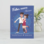 Vader Dochter Dance Kaart (Staand voorkant)