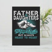 Vader Dochter hoort altijd hartstikke cadeau voor  Aankondiging (Staand voorkant)