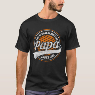Vader Dochter Ouders Sterke retro T-shirt