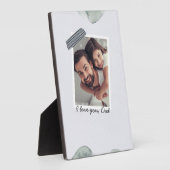 Vader Dochters Hart Script | Fotocollage Fotoplaat (Zijkant)