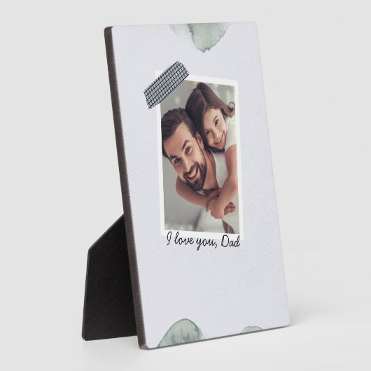 Vader Dochters Hart Script | Fotocollage Fotoplaat (Zijkant)