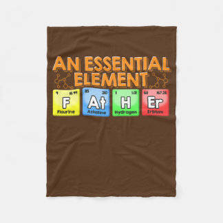 Vader een Essentiële Periodieke Lijst van het Elem Fleece Deken