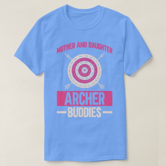Vader en dochter Archer Buddies Archery Bow Arc T-shirt (Design voorkant)