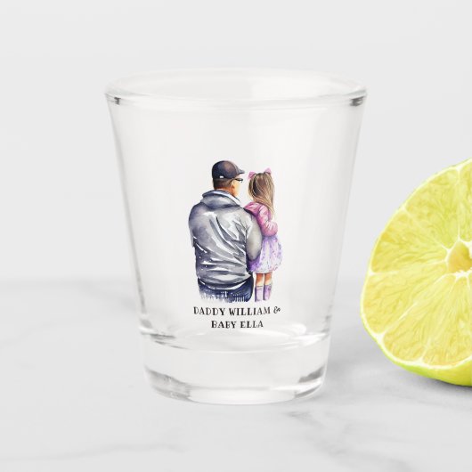 Vader en dochter Bond (9) Shot Glas (Voorkant)