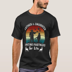 Vader- en dochterjachtpartners voor het leven t-shirt