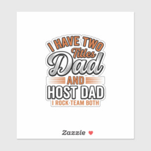 Vader en gastvader vintage gravure citaat ontwerp_ sticker