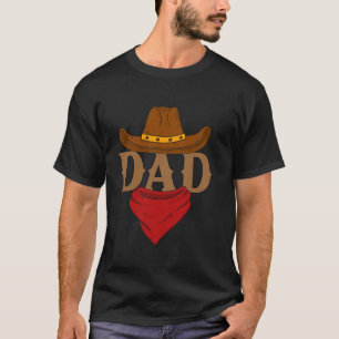Vader en moeder Verjaardag Jongen Western Rodeo Ma T-shirt