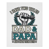 Vader En Papa Rock Titels Vintage Microfoon Shirt_