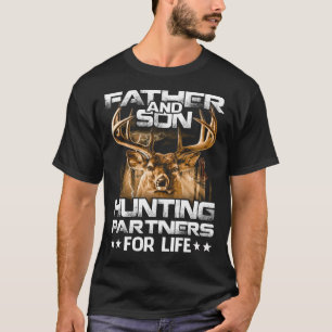 Vader- en Son Hunting Partners voor het T-shirt vo