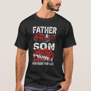 Vader- en Son Scuba-duikende partners voor levensi T-shirt