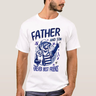 Vader en zoon beste vrienden t-shirt