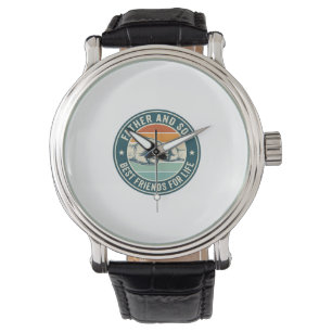 Vader en zoon beste vrienden vintage vuiststoot sh horloge