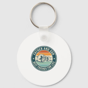 Vader en zoon beste vrienden vintage vuiststoot sh sleutelhanger