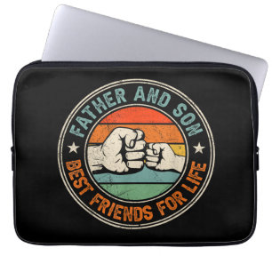 Vader en zoon beste vrienden voor het leven laptop sleeve