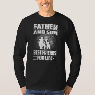 Vader en zoon beste vrienden voor het leven perfec t-shirt