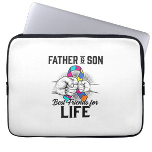 Vader en zoon beste vrienden voor het leven puzzel laptop sleeve