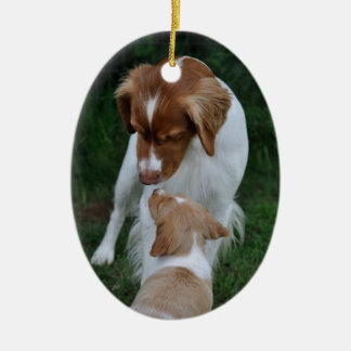 Vader- en Zoon-Brittany-versiering Keramisch Ornament