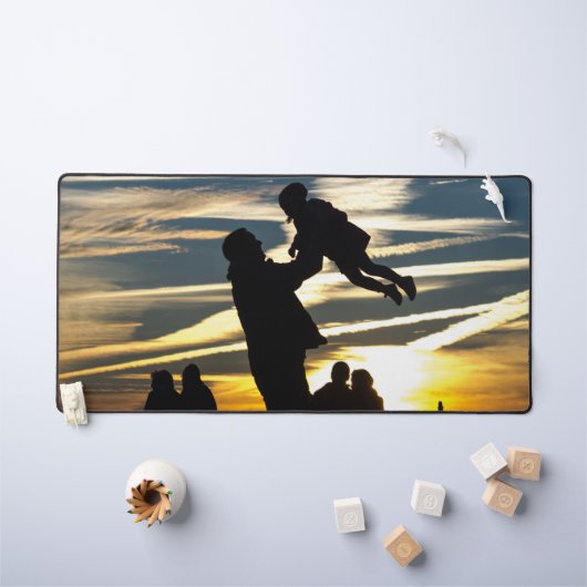 Vader en zoon bureaumat (Kindertafel)