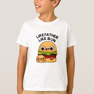 Vader en Zoon Even Funny Voedsel Grap  T-shirt
