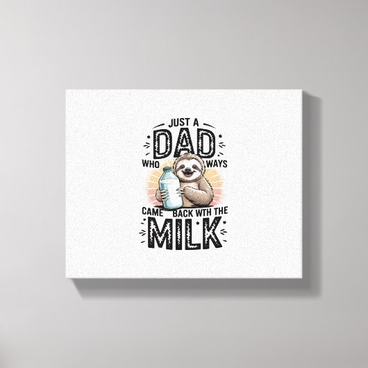 Vader en zoon met melkluiaard Grafisch Ontwerp-01 Canvas Afdruk (Voorkant)