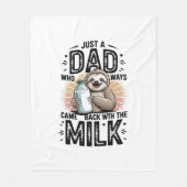 Vader en zoon met melkluiaard Grafisch Ontwerp-01 Fleece Deken (Voorkant)