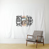 Vader en zoon met melkluiaard Grafisch Ontwerp-01 Wandkleed (In Situ (horizontaal))