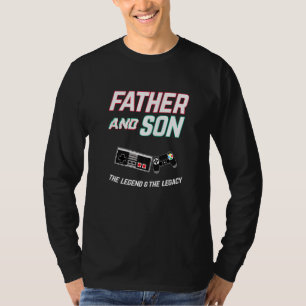 Vader en zoon passen bij gamer video gaming F T-shirt