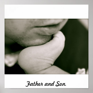 Vader en zoon poster