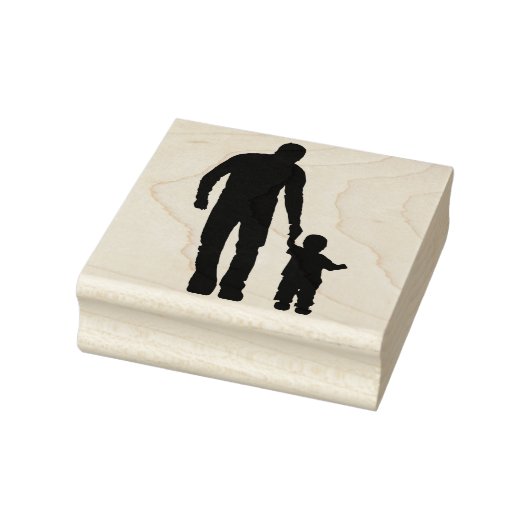 Vader en zoon 	rubberstempel (Stempel)