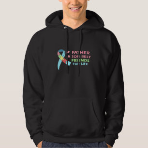 Vader en zoon tegen het ontwerp van autisme hoodie
