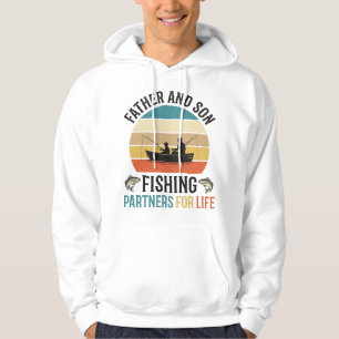 Vader en Zoon Vissen Partners voor het Leven Ontwe Hoodie
