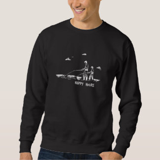 Vader en zoon Visser Happy Hours of Vissen T-shirt