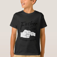 Vader en zoon vuistslag