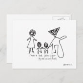 vader figuur briefkaart (Voorkant / Achterkant)