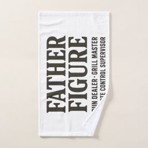 Vader figuur puns dealer grappige vader shirt handdoek