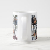 Vader Foto Collage Vaderdag Extra Grote Beker (Achterkant)