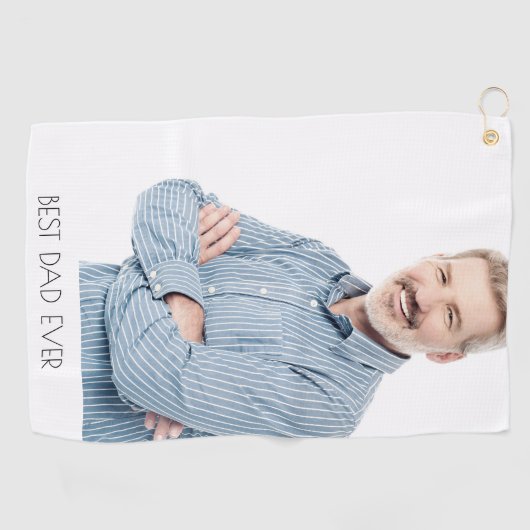 Vader foto golfhanddoek (Horizontaal)