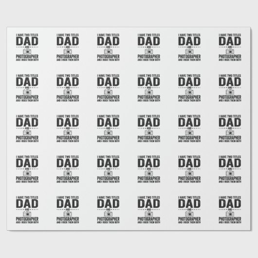 Vader Fotograaf Vintage Gravure Shirt Ontwerp_1 Cadeaupapier (Vlak)