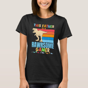 Vader Gamer Dinosaur Video Game Big Trex T-shirt