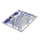 Vader gedicht - 70e verjaardag tegeltje (Zijkant)