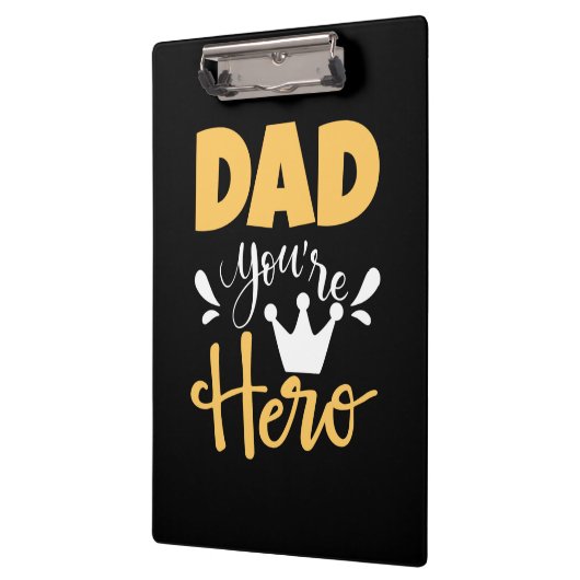 Vader geeft pap je bent Hero Klembord (Links)